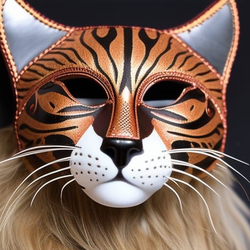 Elaborate Venetian Cat Mask