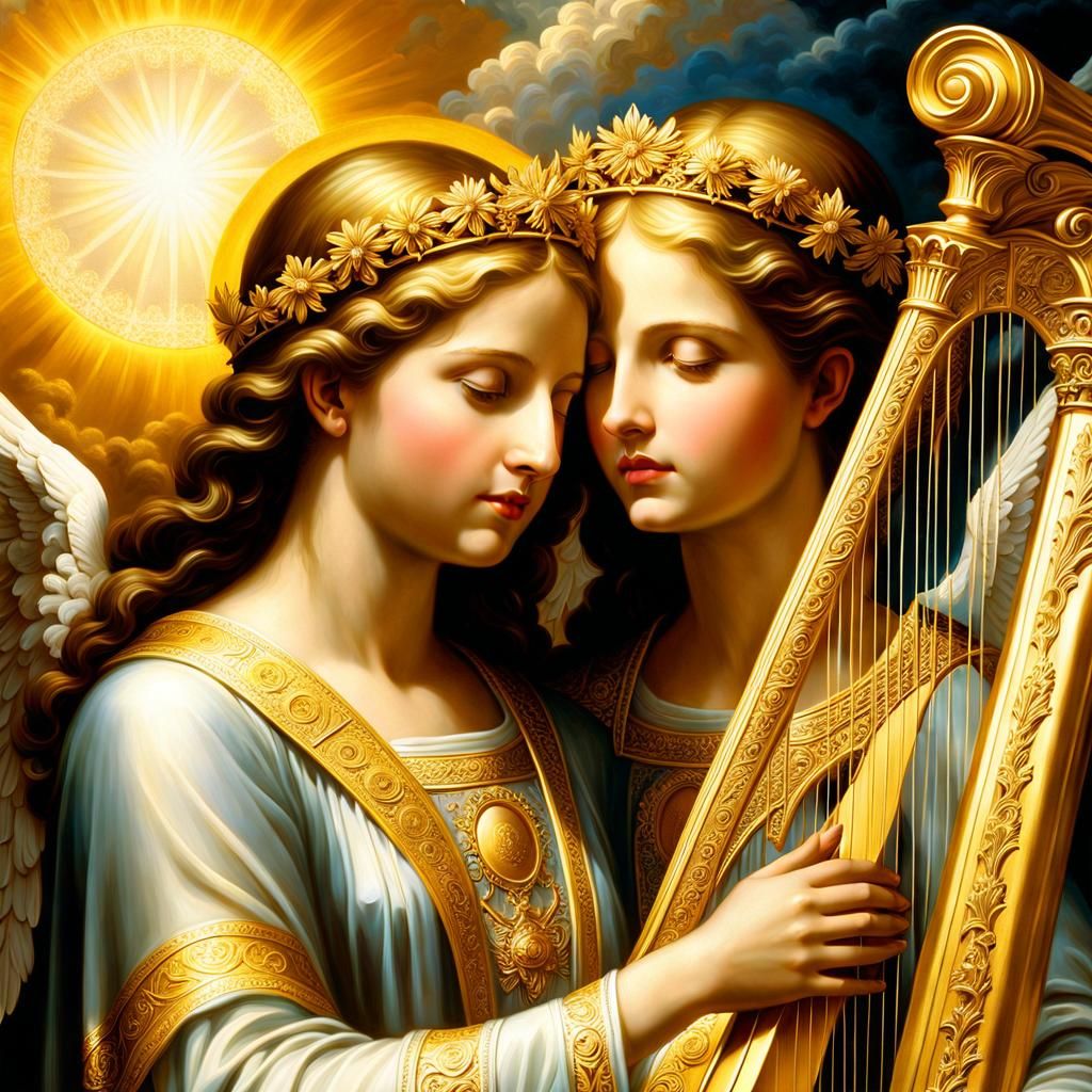 Angels Welcome a Soul in Heaven: Gothic Art