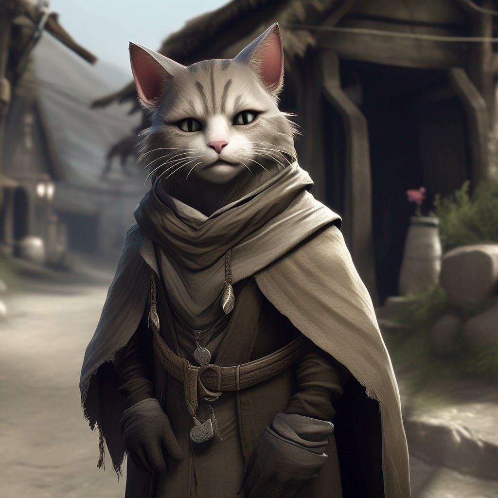 Khajiit Merchant on Skyrim Road