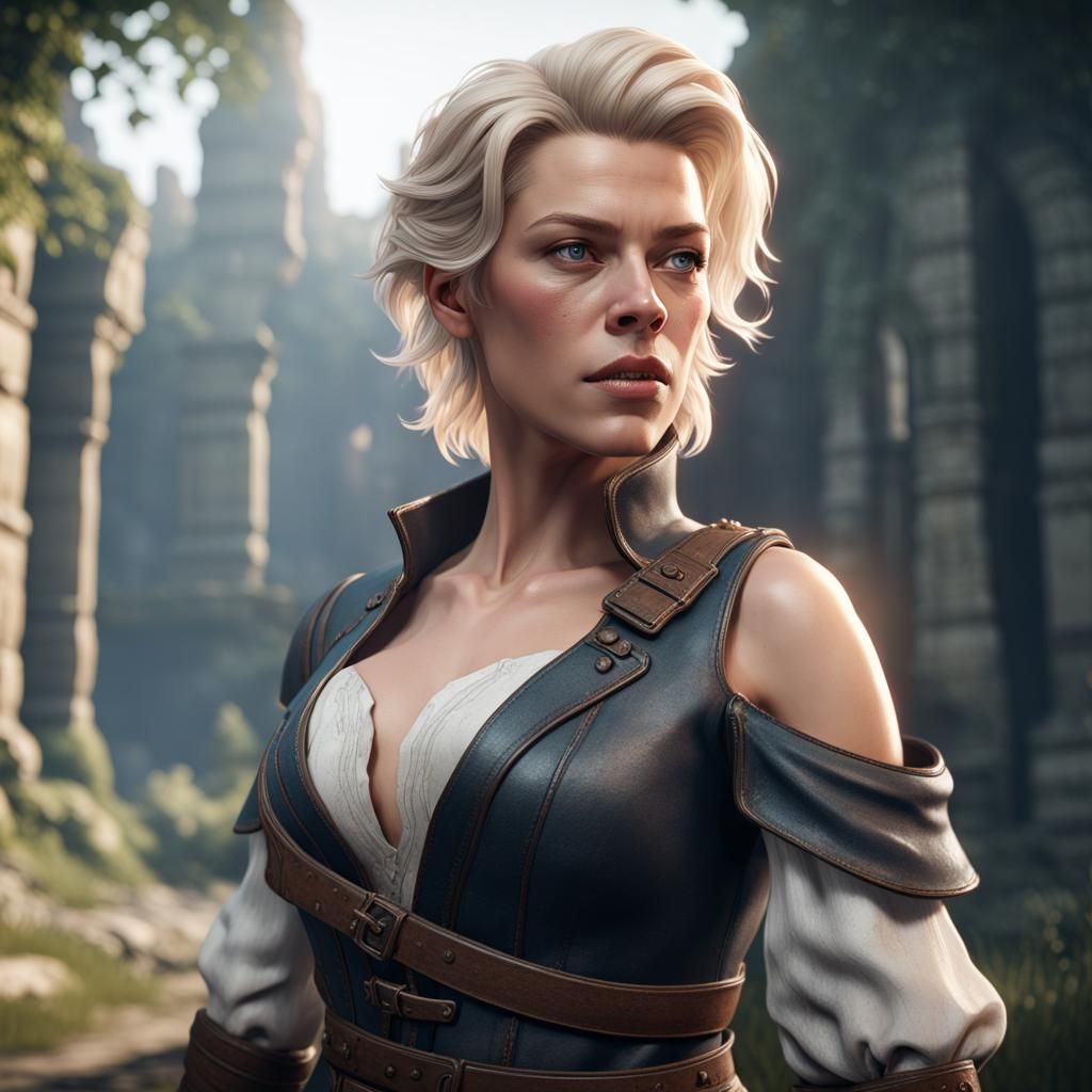 Hannah Waddingham: 3D Game Cinematic Graphics