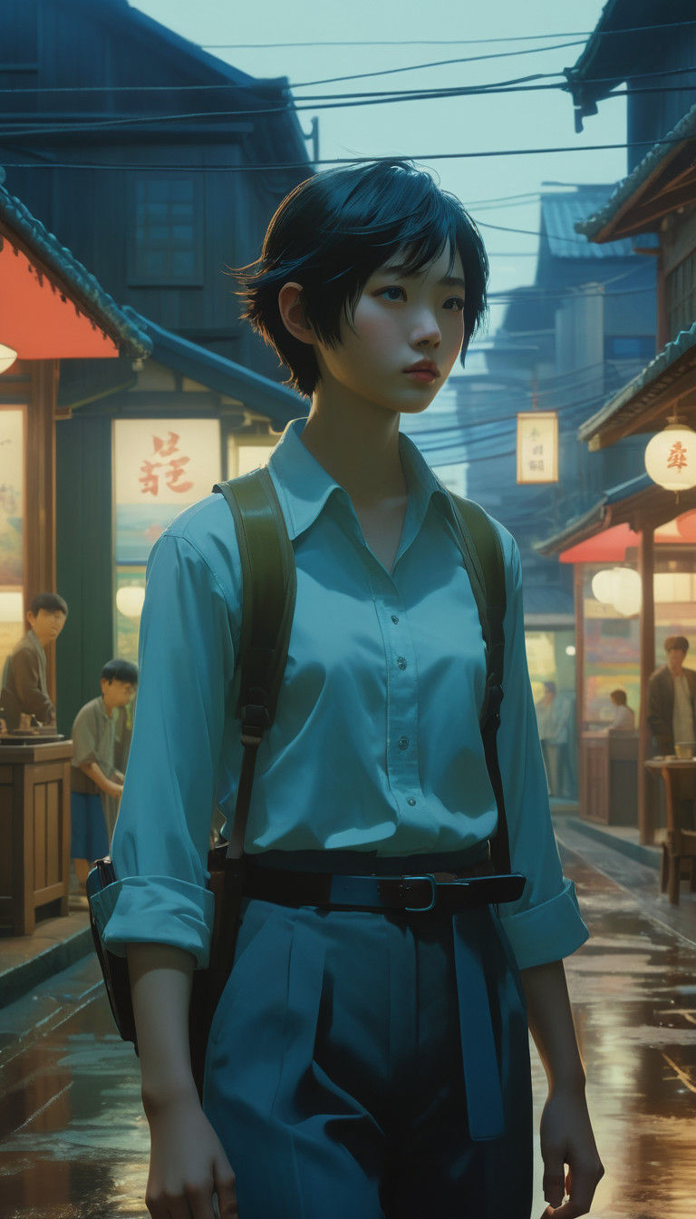 Vibrant Neon Dreams in a Futuristic Wonderland