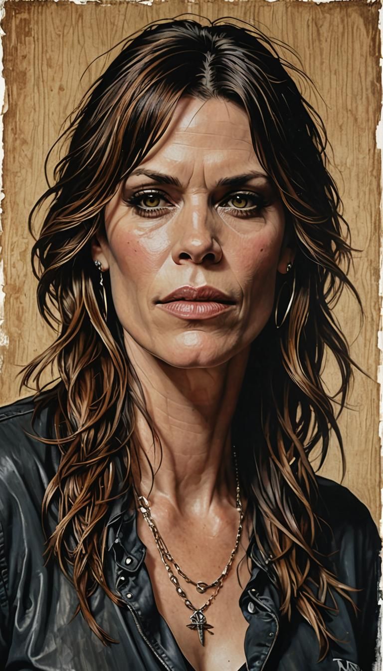 Realistic Portrait of Beth Hart as an Angel