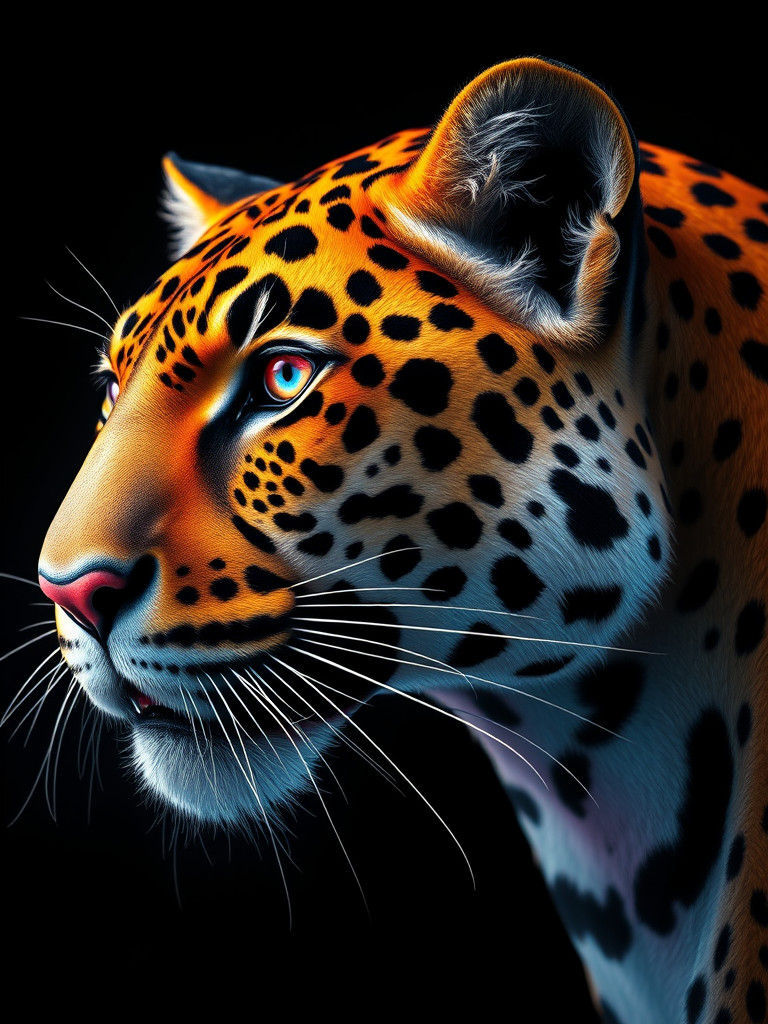 Hyperrealistic Jaguar Portrait in Stunning 3D