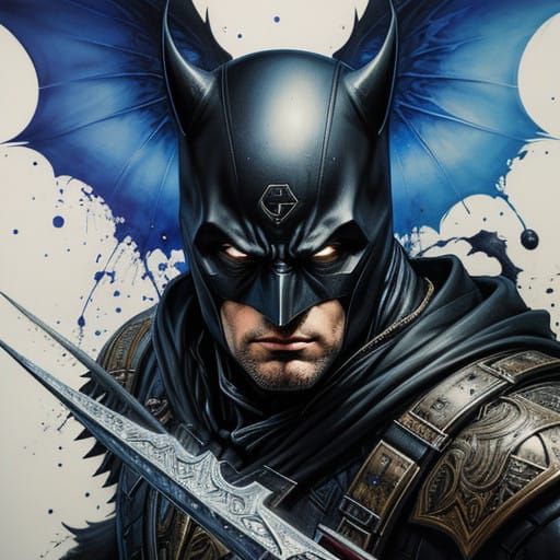 Hyper Detailed Photorealistic Batman Concept Art