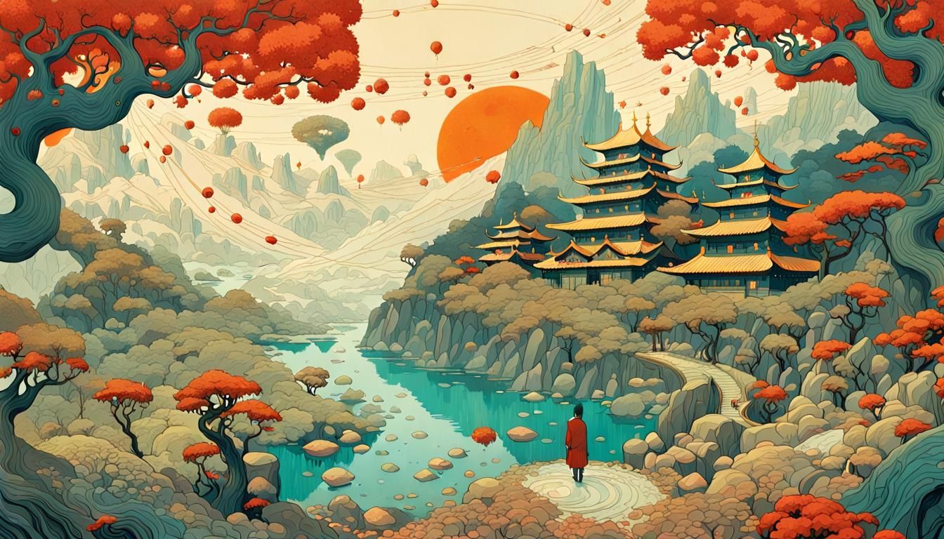 Mythical Creatures and Aliens in Fairy-Tale Style