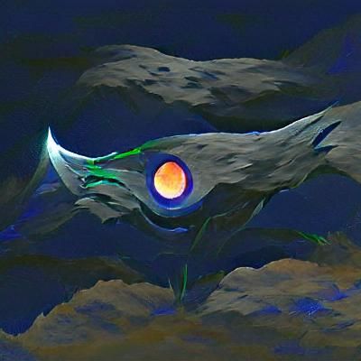 Ethereal Moonlit Mountain Landscape