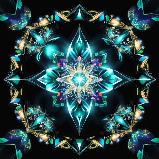 Pegasus with Mystic Topaz Gemstones and Diamonds