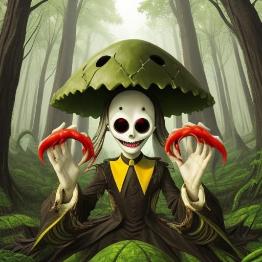 Ghost Contemplating AI: A Surreal Psychedelic Vision