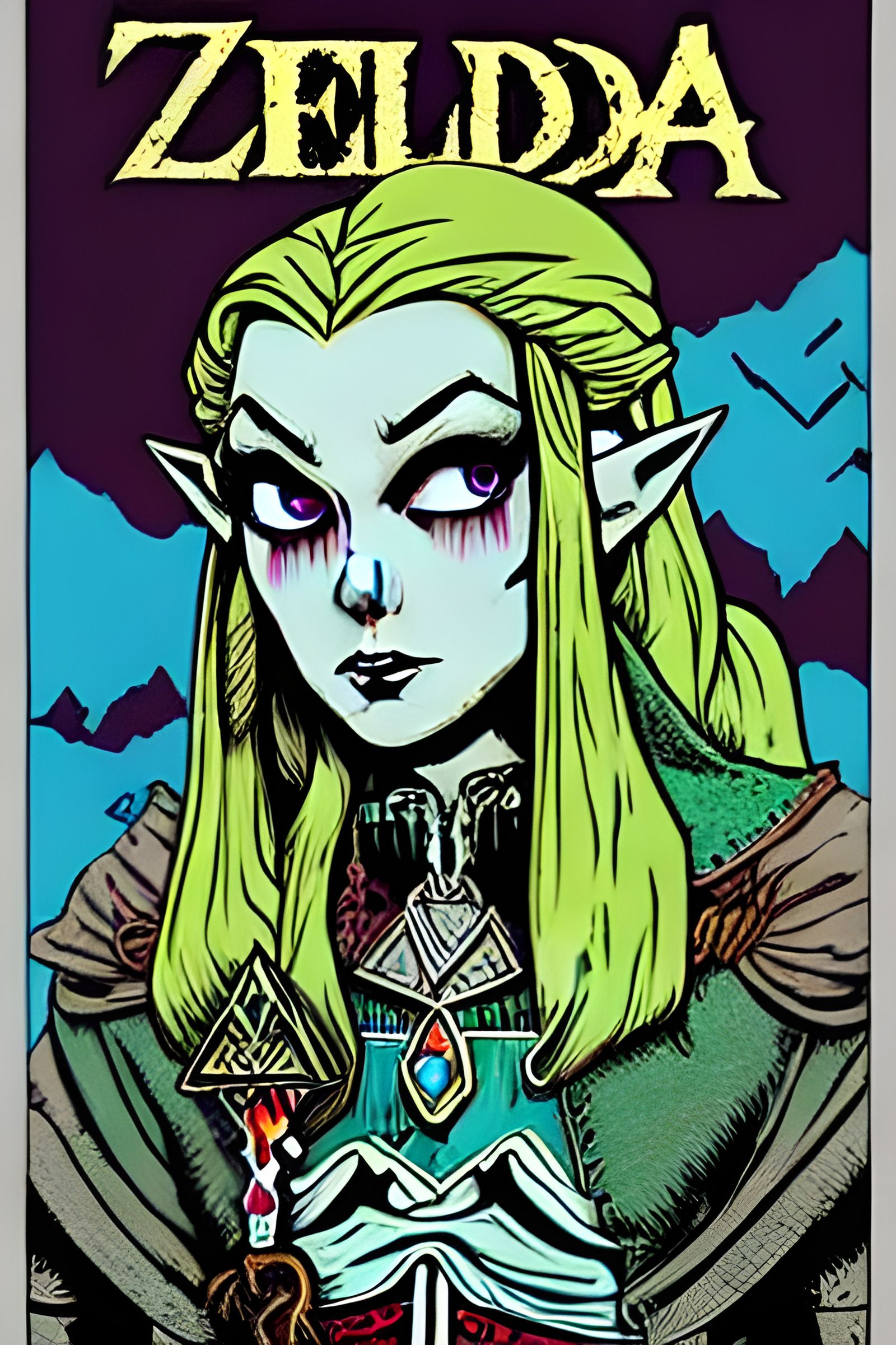 Zelda Reimagined: A Fusion of Street and Dark Art