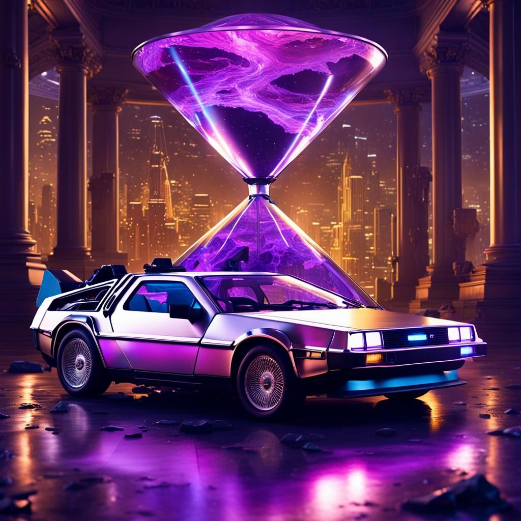 DeLorean in Hourglass: Dark Fantasy Concept Art