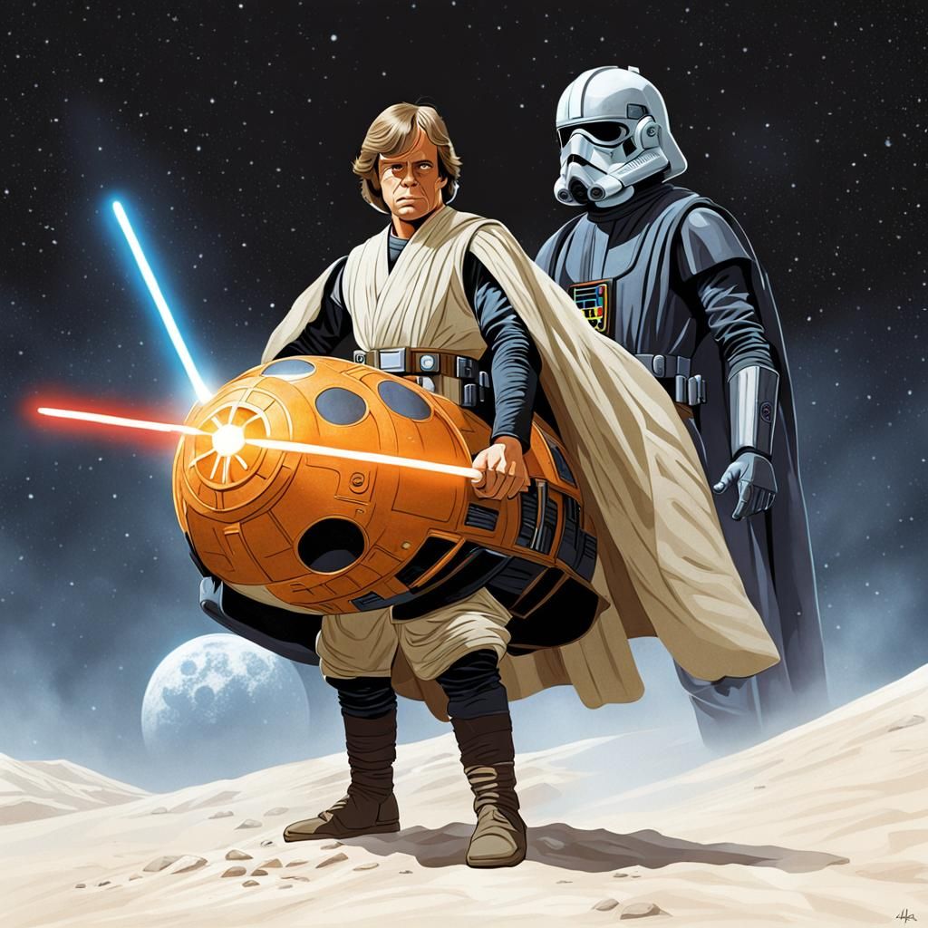 Luke Skywalker Digital Portrait