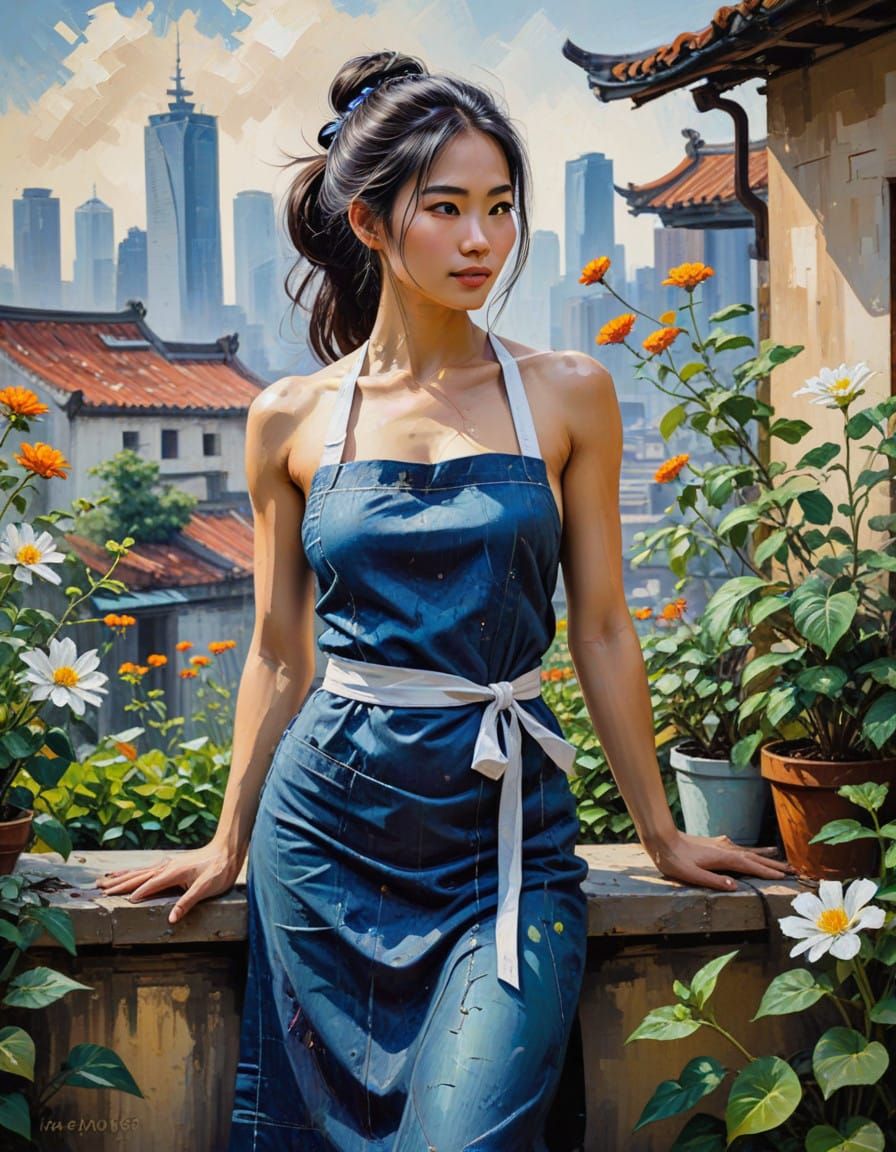 Ethereal Vietnamese Beauty in Ancient-Inspired Art