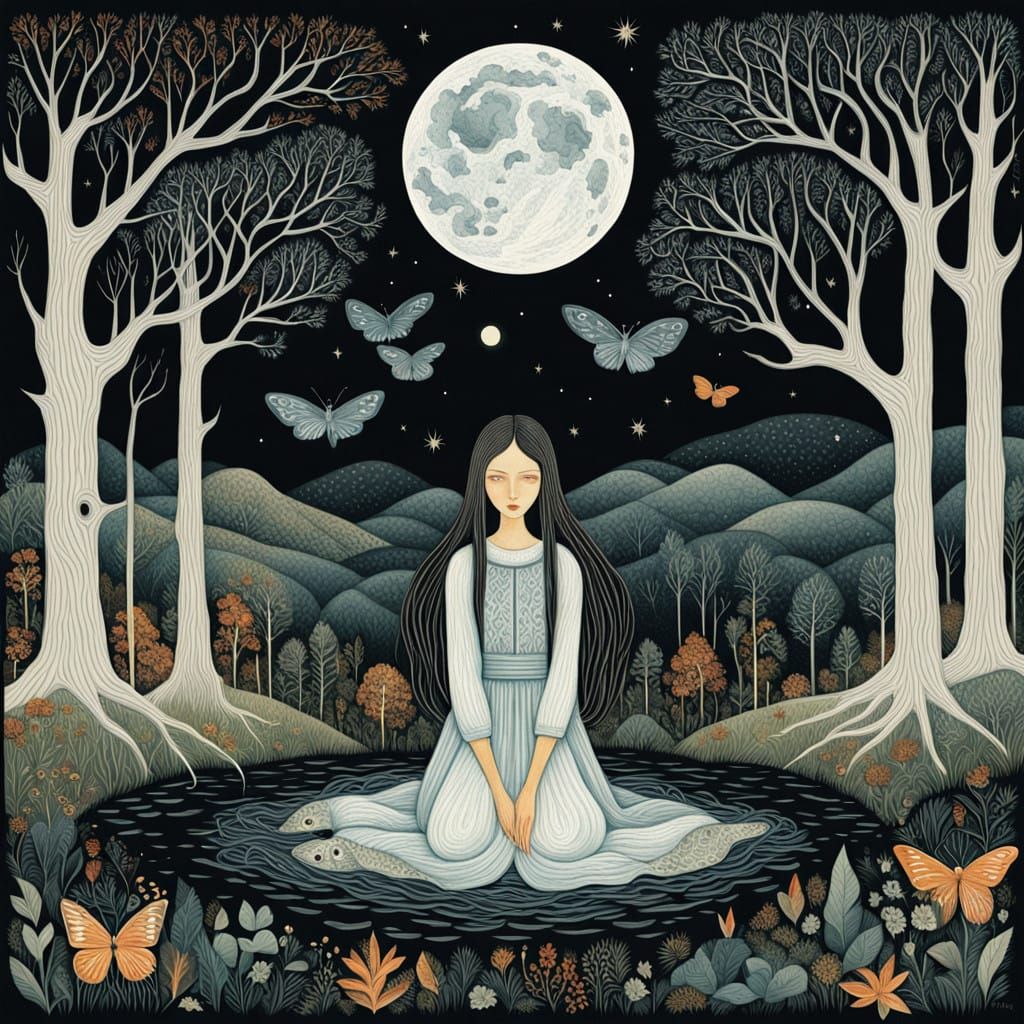 Ethereal Bio Art Collage in Cyberpunk Aesthetic