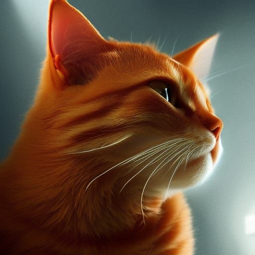 Epic Orange Tabby Cat Portrait