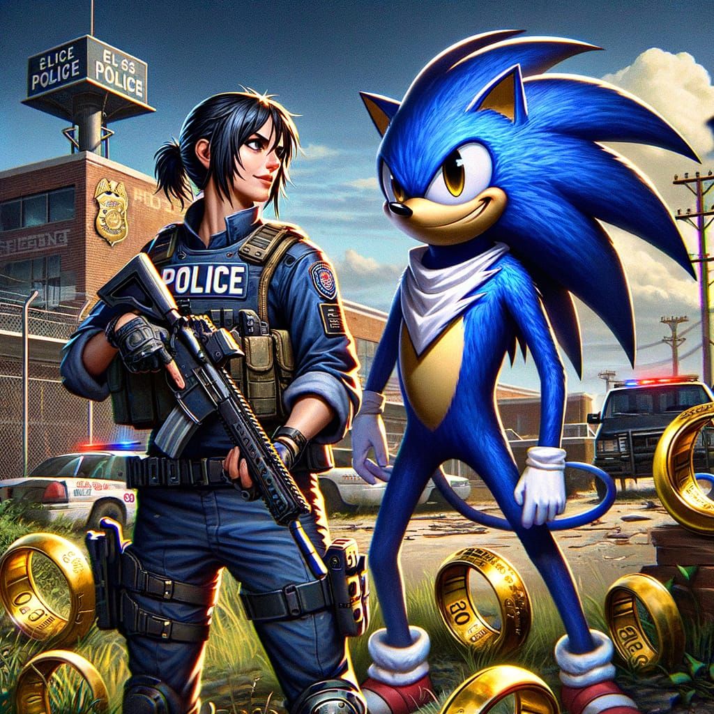 Dynamic Duo Battle Zombies in Apocalyptic Cityscape