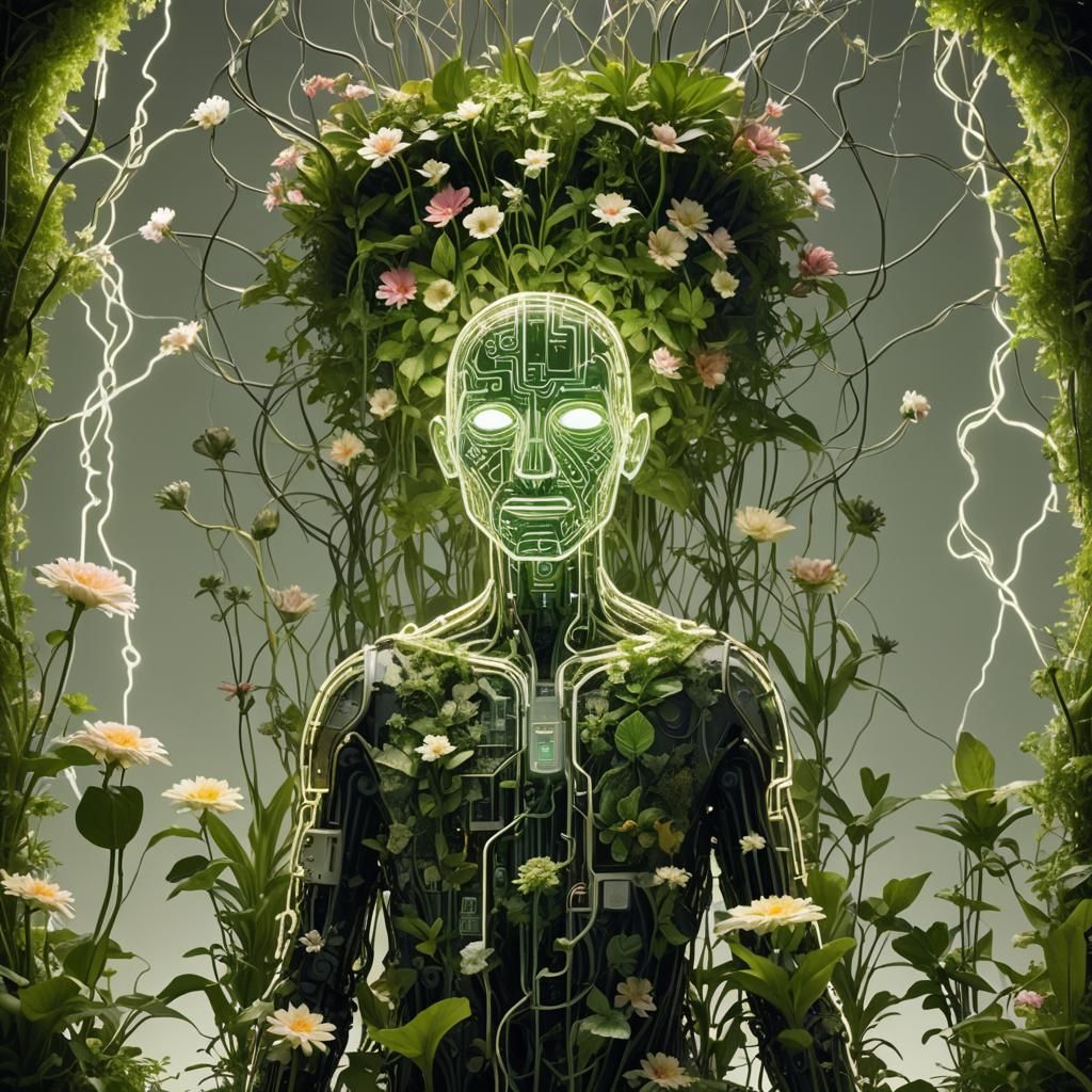 Digital Garden: Circuit Board Plants and Pixelated Light