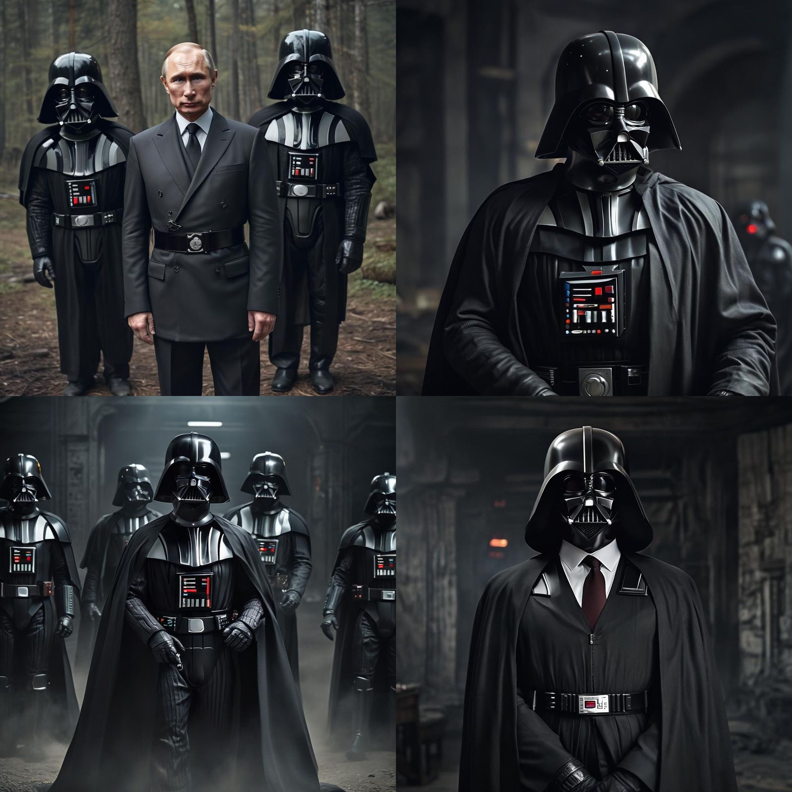 Vladimir Putin as Darth Vader Portrait
