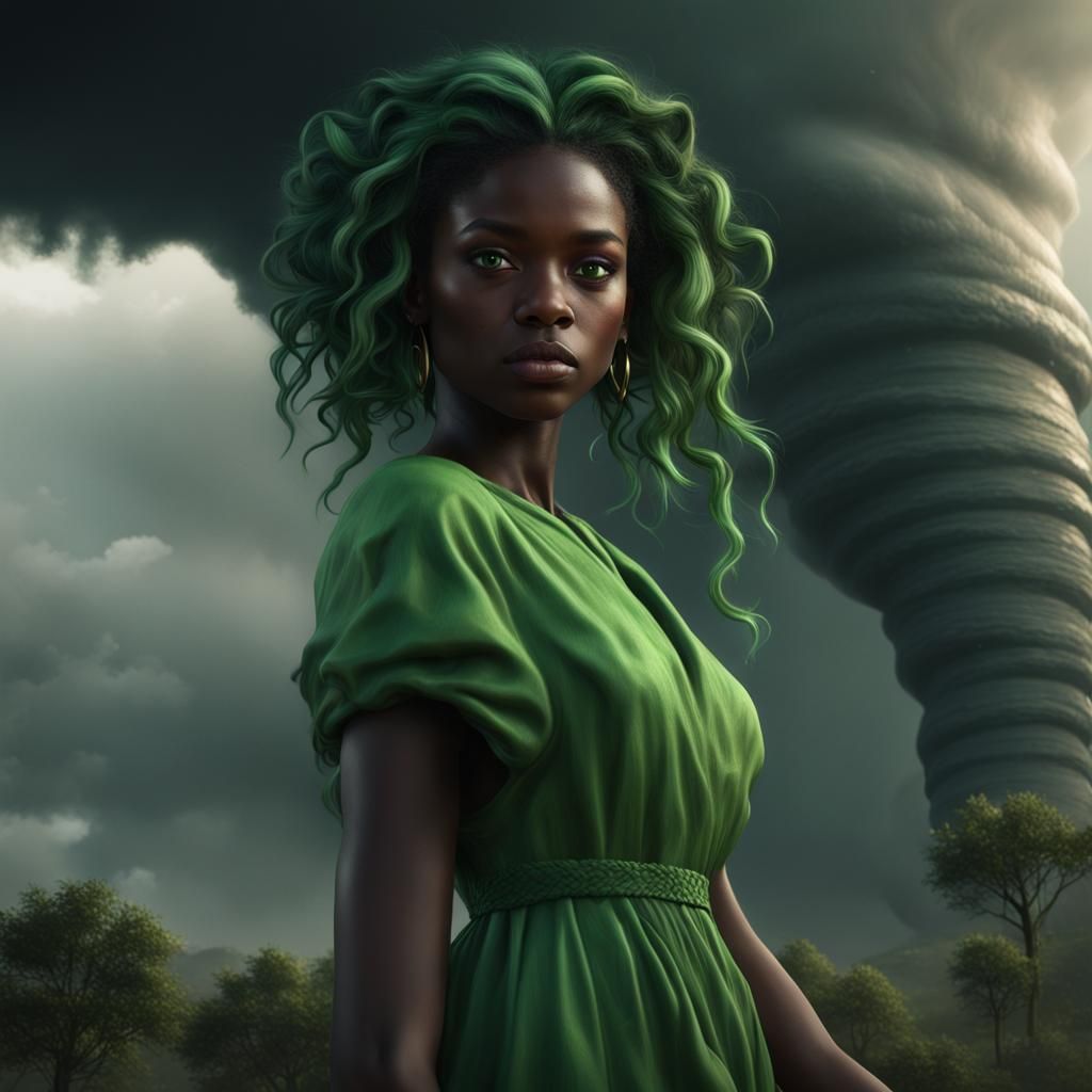 Tornado Girl: Detailed Matte Painting in Unreal Engine