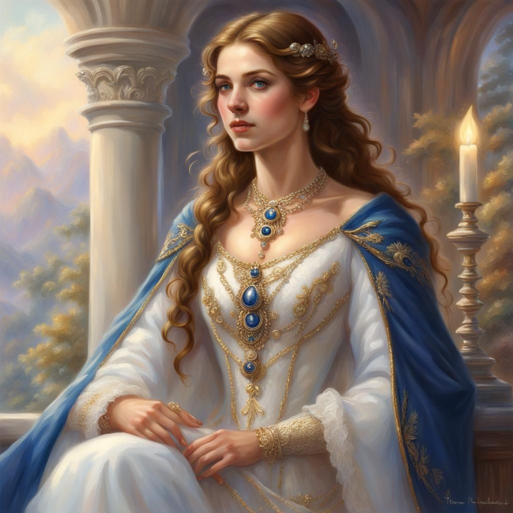 Ethereal Fantasy Portrait of a Noble Lady