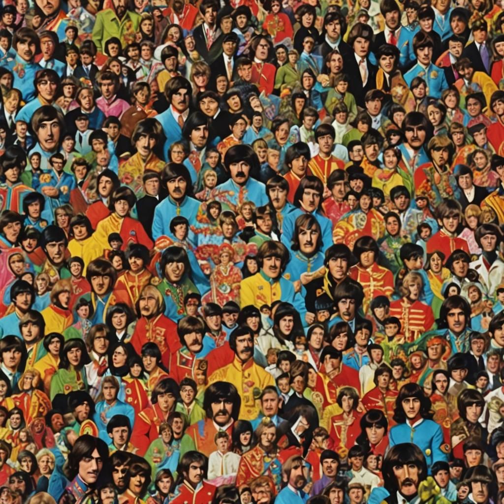 Psychedelic Art Inspired by Sgt. Pepper's Album