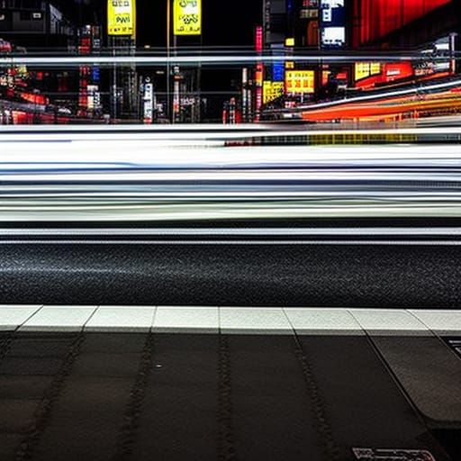 Hyperrealistic Tokyo Nights Cinematic Image