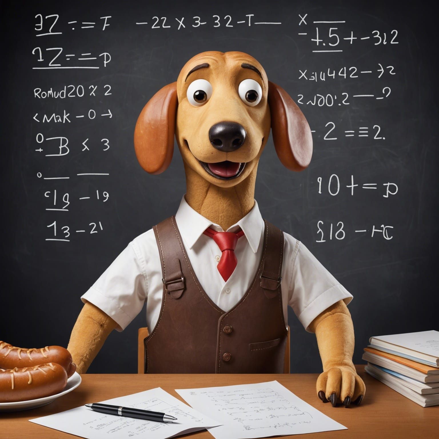Bratwurst Struggles with Algebra Equations