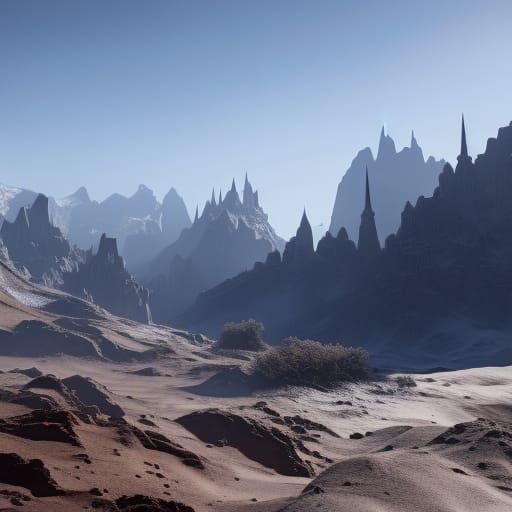 Fantastical Matte Painting with Deep Color