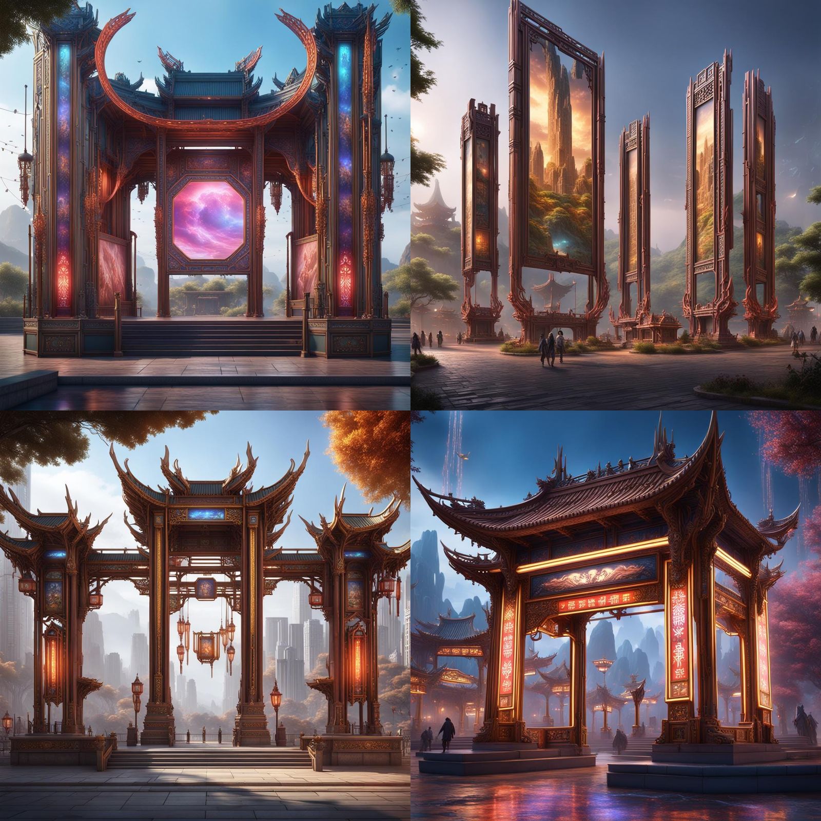 Futuristic Info Kiosk in DongGuang, China