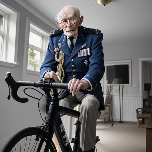 A retired Royal Air Force flight sergeant who has just turned 100 years old puts his longevity down to one thing - cycli...