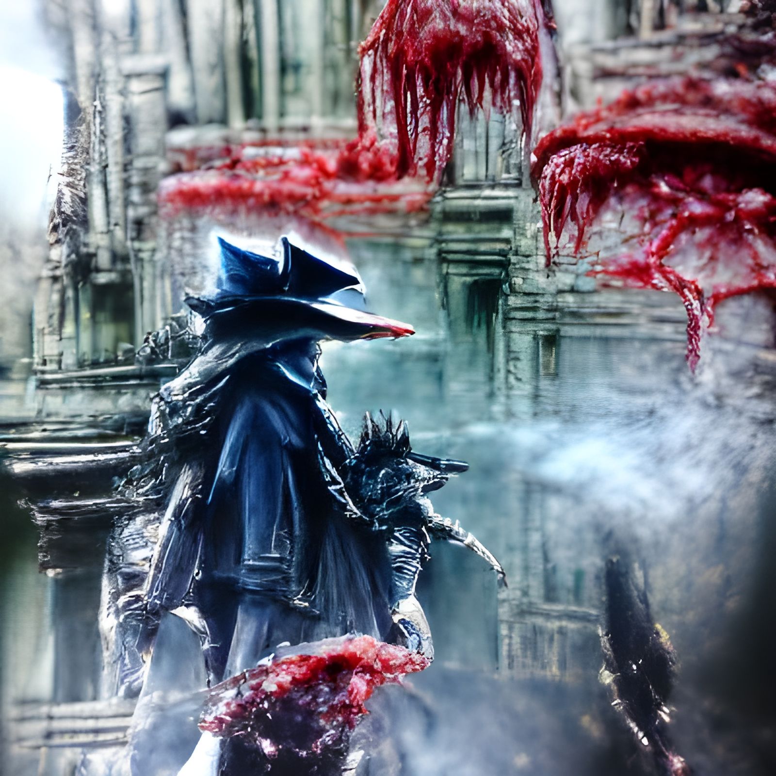 Bloodborne-Inspired AI Art