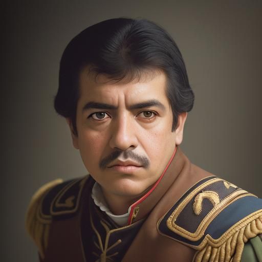 Professional Portrait of a Mexican General