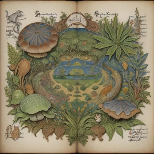 Prehistoric Landscape in Medieval Manuscript Style