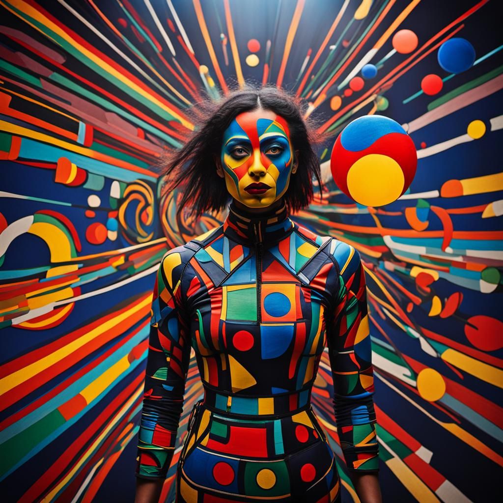 Abstract Body Art Inspired by Kandinsky