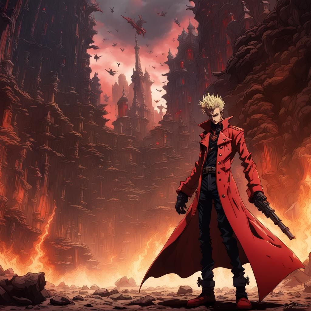 Vash the Stampede: Love and Peace! Digital Art