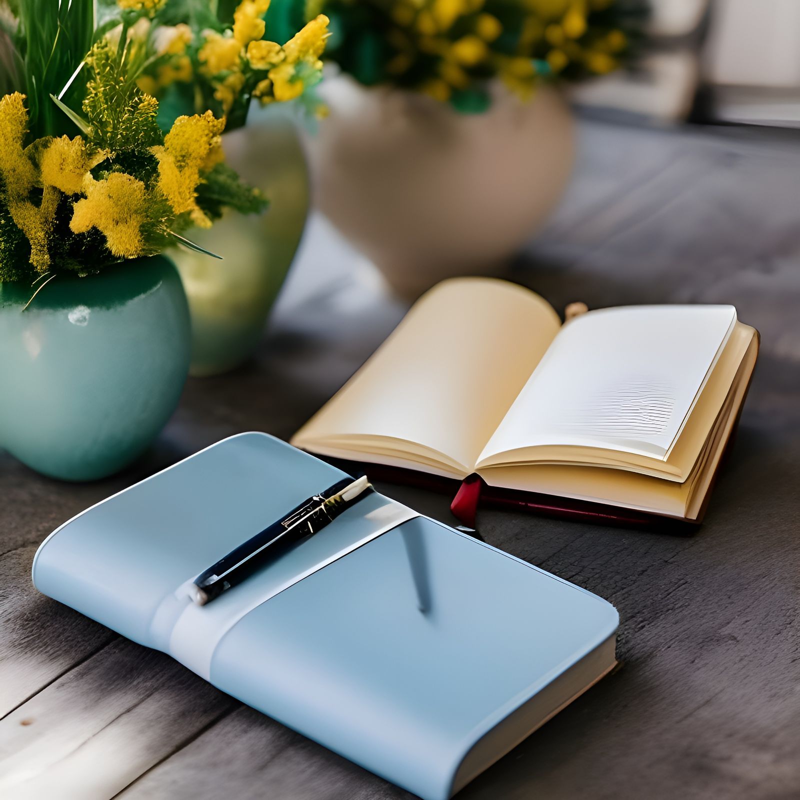 Woman Journaling on a Porch Swing