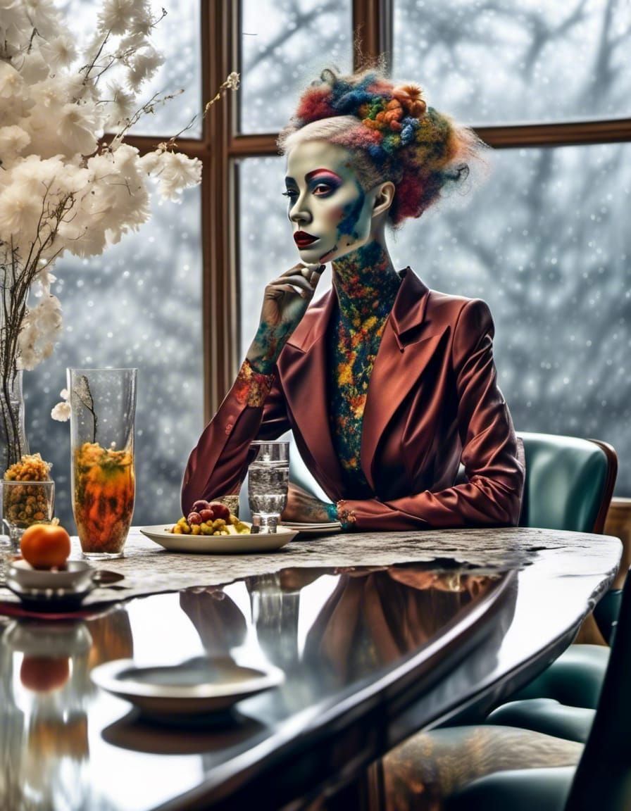 Polychromatic Beauty in Alien Portraiture