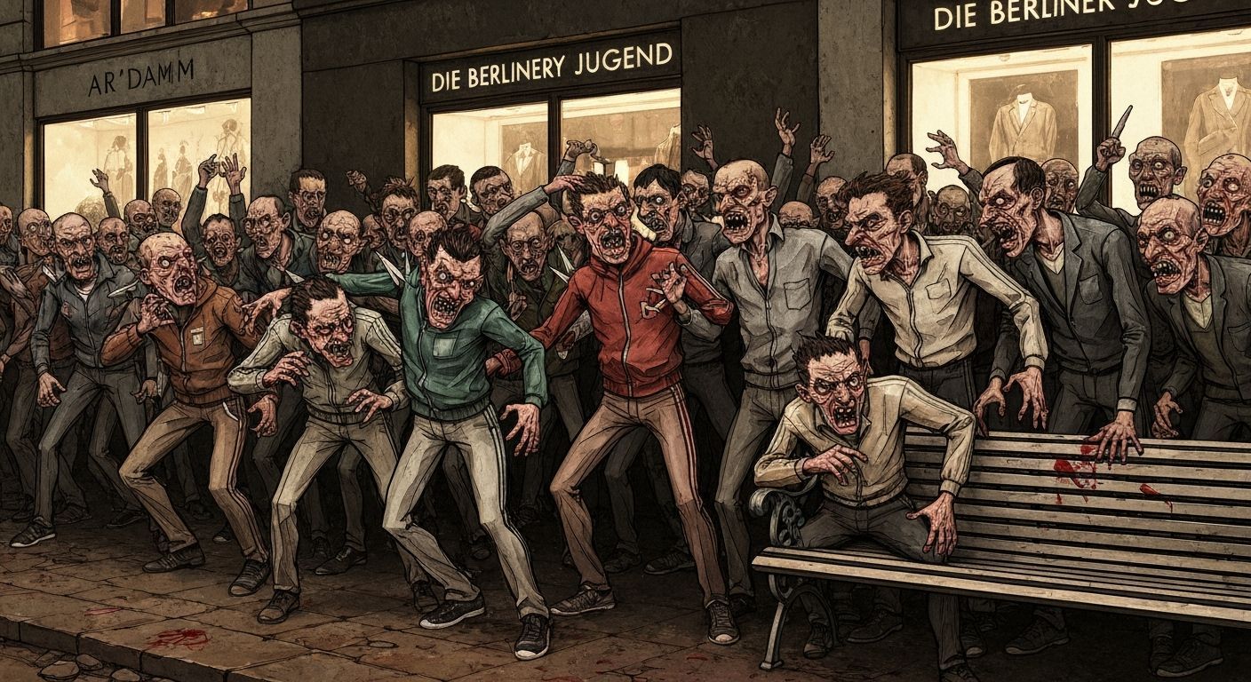 German Expressionist Dada Satire of Urban Youth