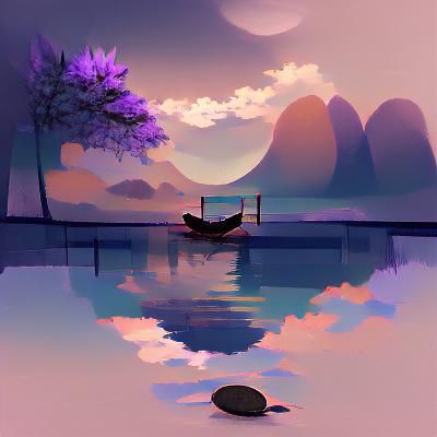 Abstract Image Generated From Empty Prompt