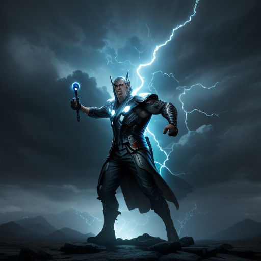 God of Thunder in Epic Storm