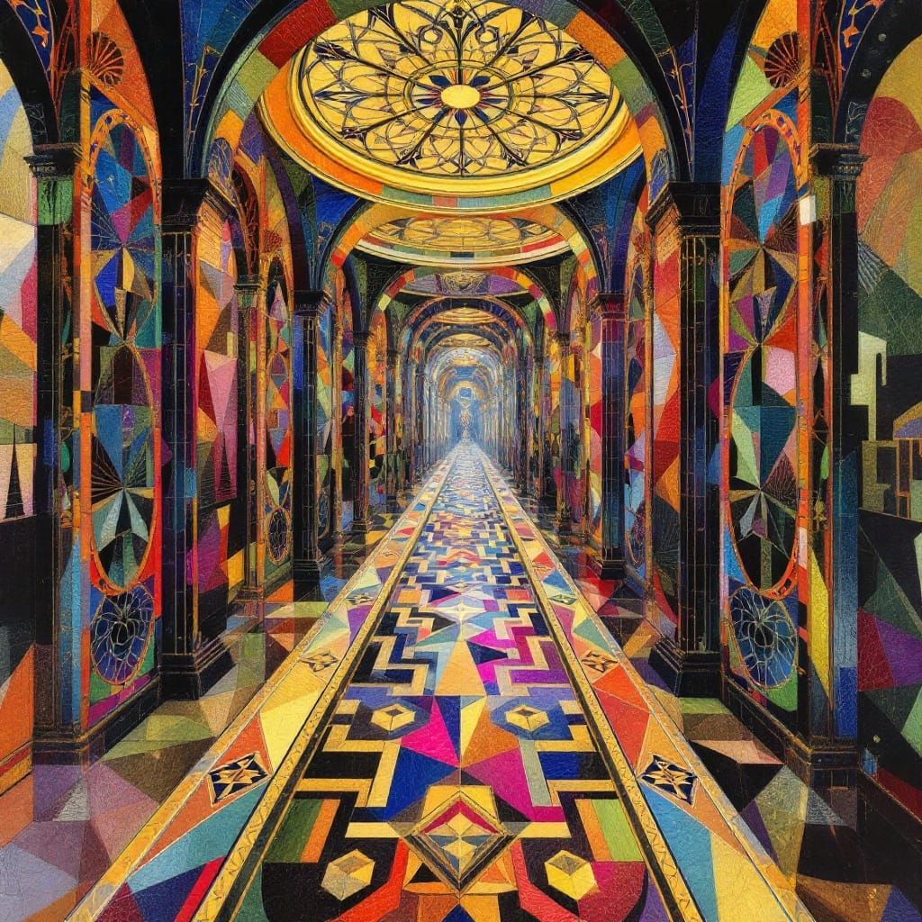 Gothic Architecture Meets Art Deco in a Kaleidoscope of Colo...