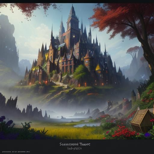 Baskets of Vegetables: Detailed Matte Painting