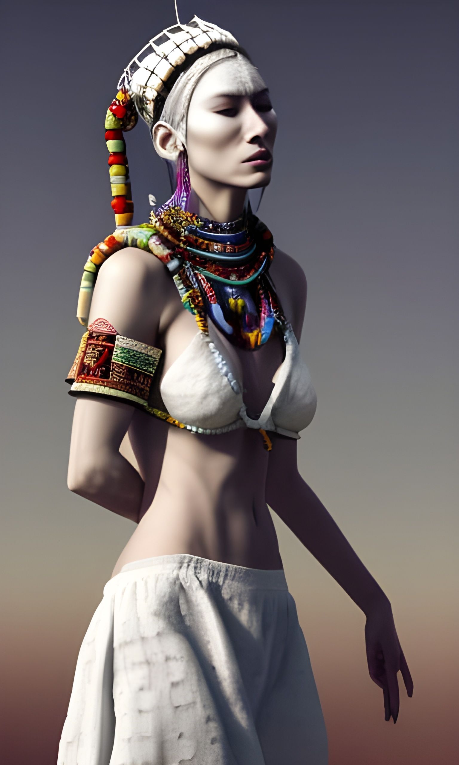 Doctor Shaman Goddess in Hyperdetailed Photorealistic Style