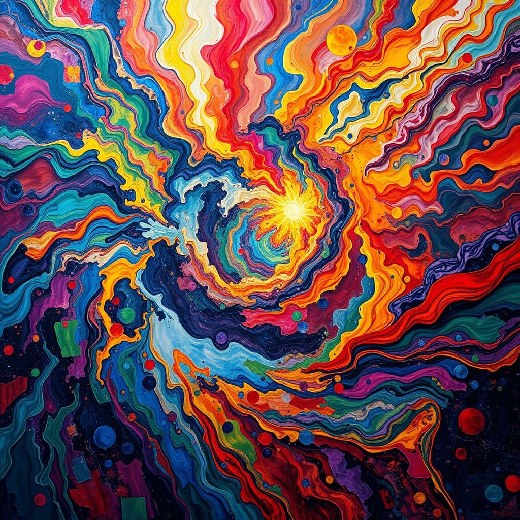 Multiverse of Vibrant Chaos in Old Master Style