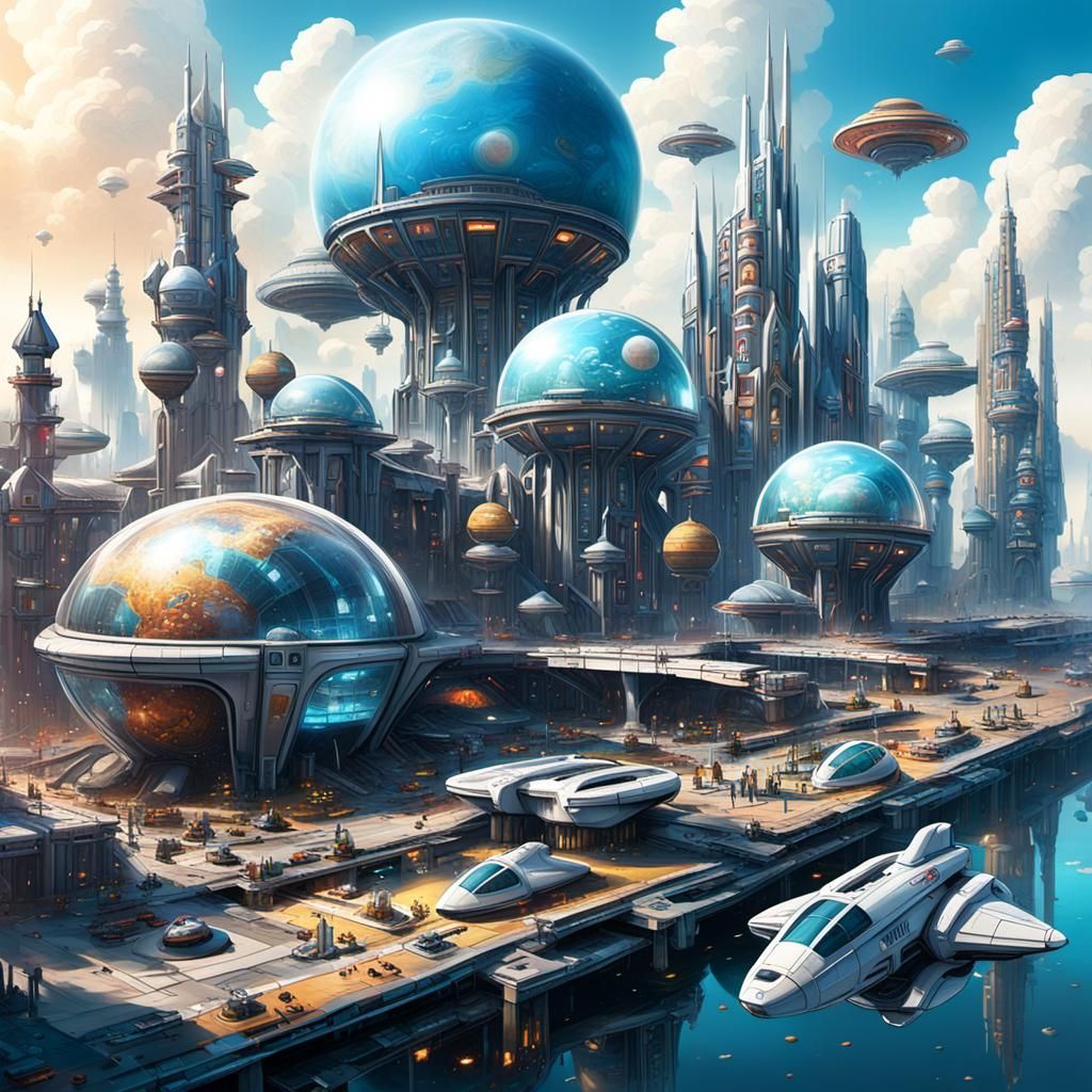 (Sci-fi)...Zukunftsstadt: Eine Vision der urbanen Utopie”