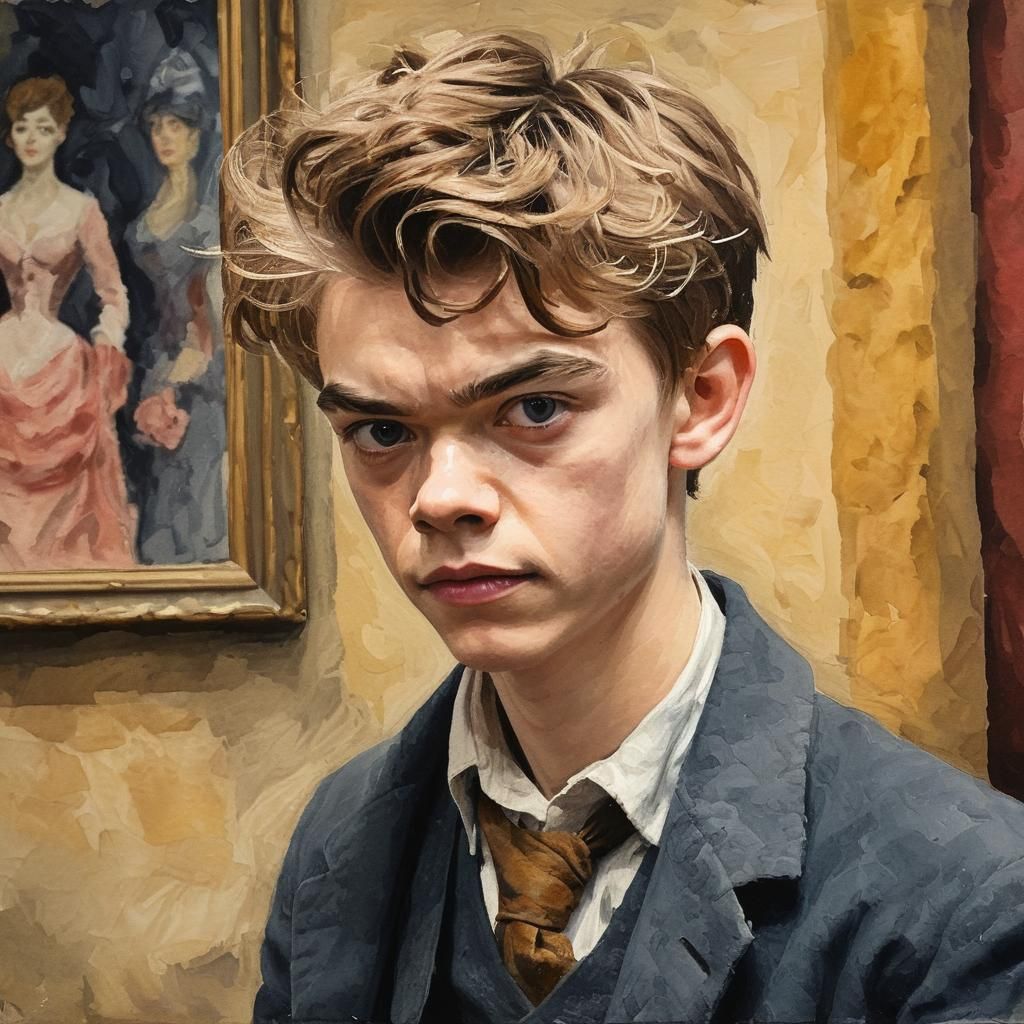 Thomas Brodie-Sangster as Artful Dodger, Gouache Style