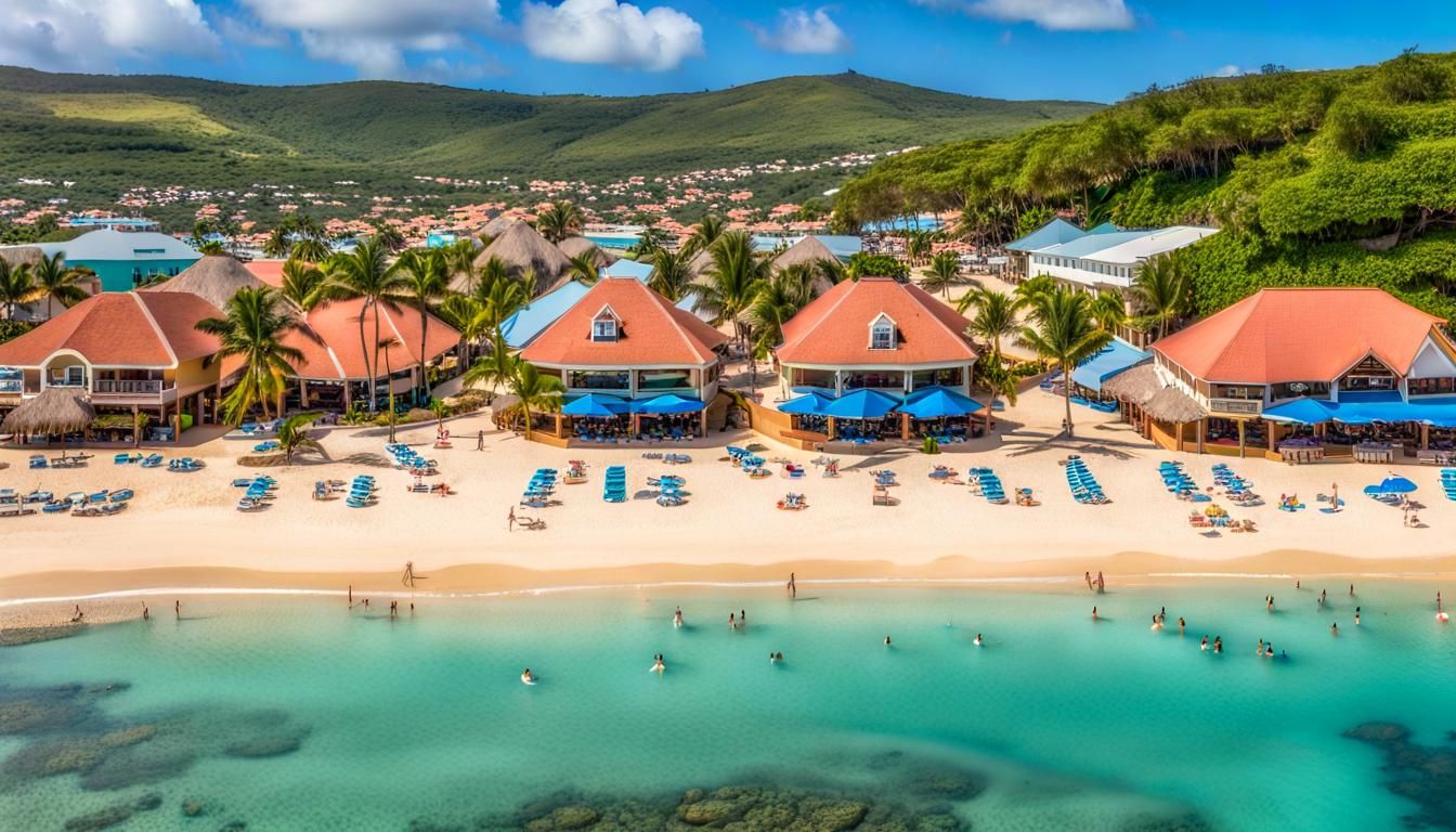 Mambo Beach, Curacao: Hotels and Tiki Huts