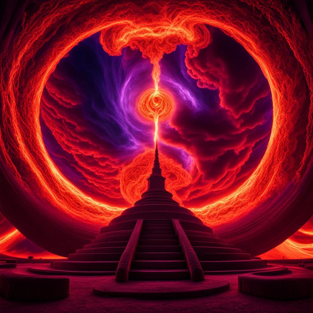 God and Goddess in Infrared Ultraviolet Storm
