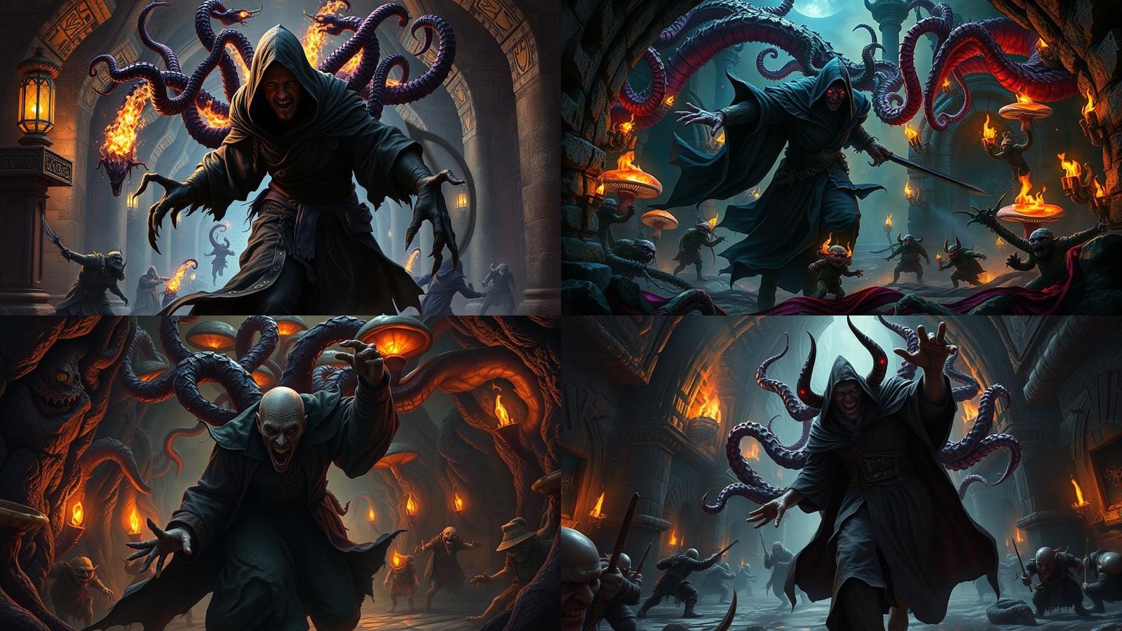 Warlock Rampage: Dark Fantasy Digital Painting