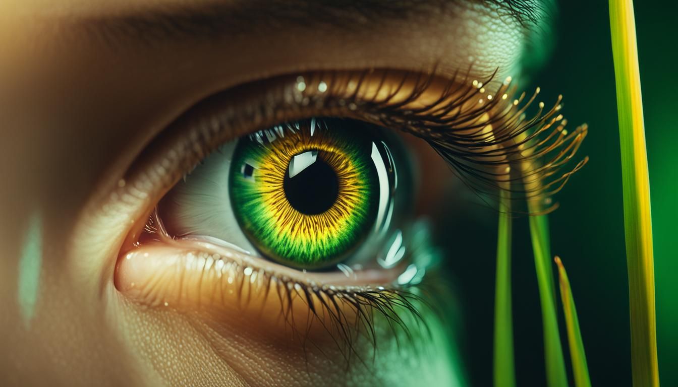 Golden Eye Macro in James Jean Style