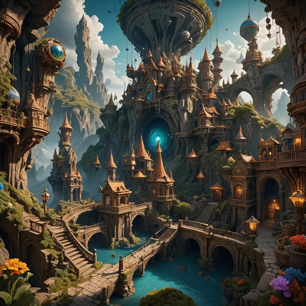 Mind's Eye Journey: Detailed Matte Painting